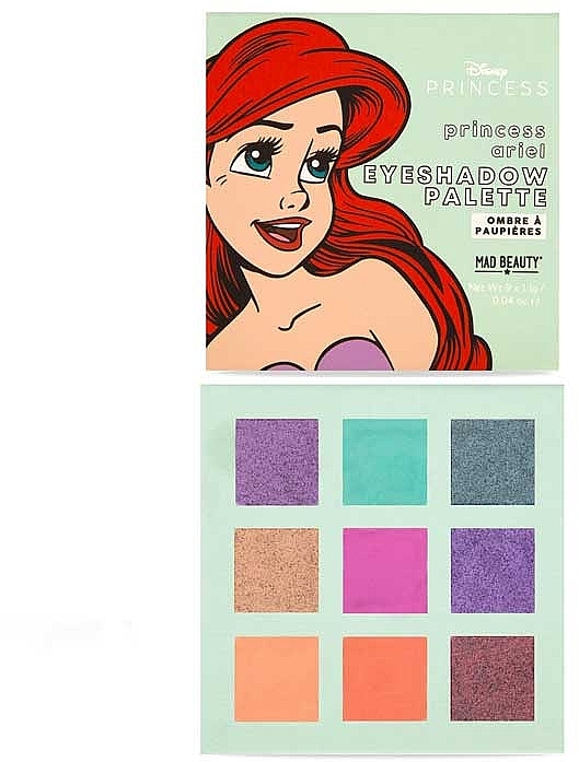 Ariel Eyeshadow Palette - Mad Beauty Disney POP Princess Mini Ariel Eyeshadow Palette — photo N2