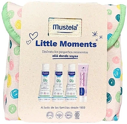Set, 5 products - Mustela Bebe Little Moments Nneceser Lunares Set — photo N2