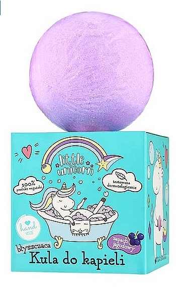 Foaming Bath Bomb - Nickelodeon Little Unicorn Bath Bomb Berries — photo N1