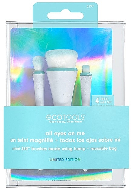 Mini Makeup Brush Set & Makeup Bag - EcoTools All Eyes On Me Mini 360 Ultimate Brush Kit — photo N3