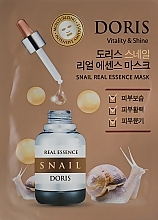 Ampoule Face Mask with Snail Mucin Extract - Doris Snail Real Essence Mask — photo N1