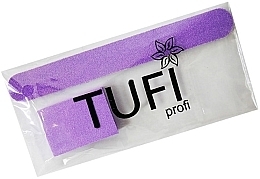 Disposable Set, nail file 180/240 and buffer 120/120, purple - Tufi Profi Premium — photo N1