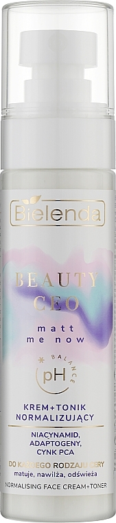 Normalizing Face Cream-Toner - Bielenda Beauty CEO Matt Me Now — photo N1