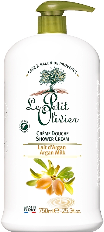 Shower Cream "Argan Milk" - Le Petit Olivier Extra Gentle Argan Milk Shower Creams  — photo N1