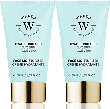 Set - Warda Skin Hydration Boost Hyaluronic Acid Moisturizer (face/cr/2x50ml) — photo N1