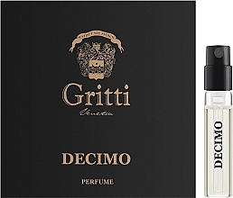 Fragrances, Perfumes, Cosmetics Gritti Decimo - Parfum (sample)