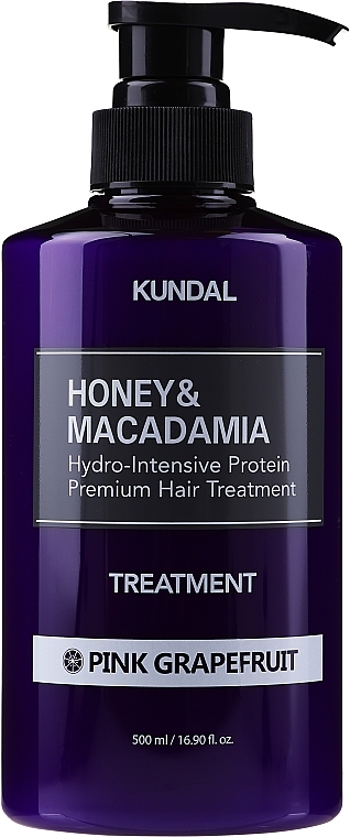 Hair Conditioner "Pink Grapefruit" - Kundal Honey & Macadamia Treatment Pink Grapefruit — photo N1