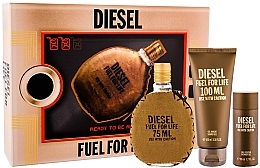 Fragrances, Perfumes, Cosmetics Diesel Fuel for Life Homme - Set (edt/75ml + sh/gel/100ml + sh/gel/50ml)