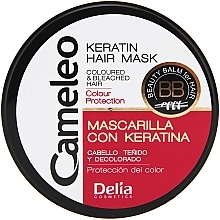 Fragrances, Perfumes, Cosmetics Keratin Mask "Color Protection" - Delia Cameleo Mask