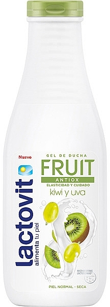 Shower Gel "Kiwi and Grapes" - Lactovit Fruit Shower Gel — photo N1