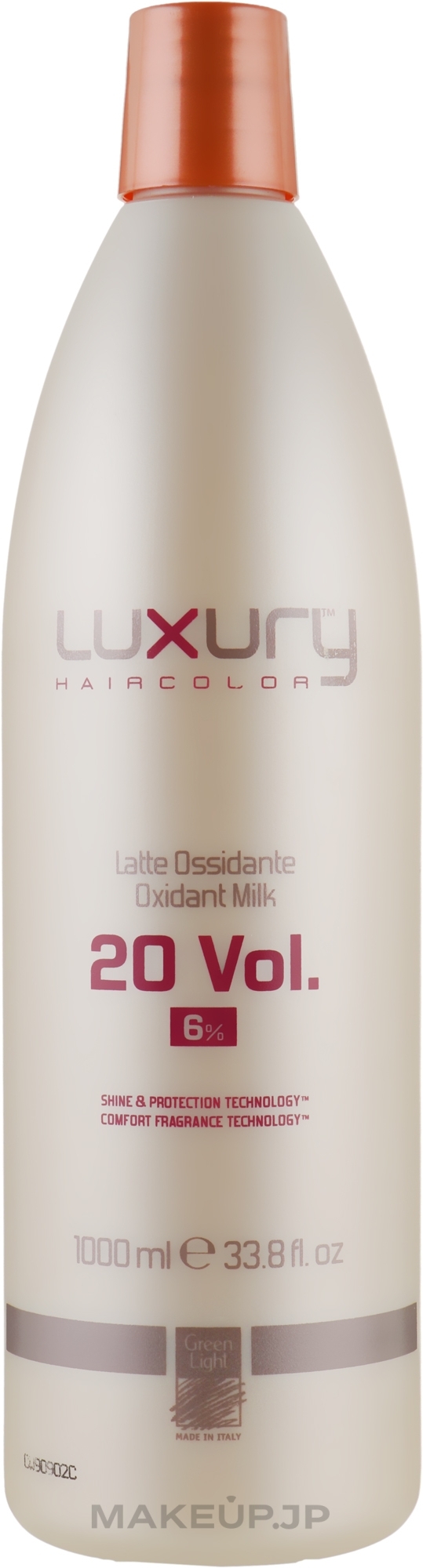 Milk Oxidant - Green Light Luxury Haircolor Oxidant Milk 6% 20 vol. — photo 1000 ml