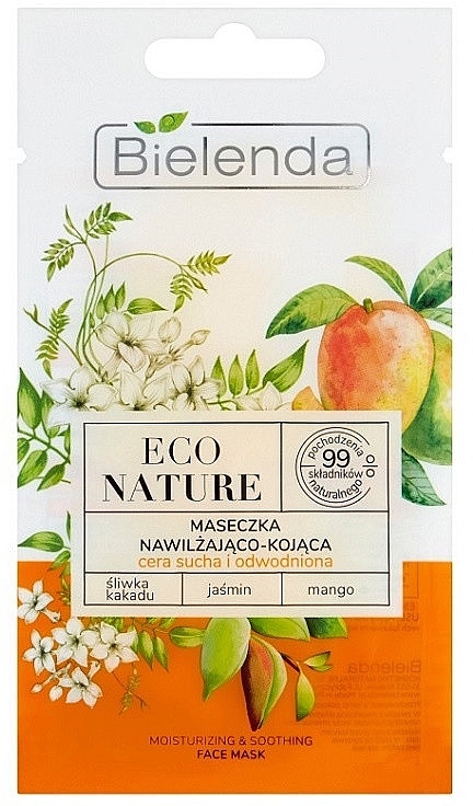 Moisturizing & Soothing Face Mask - Bielenda Eco Nature — photo N1