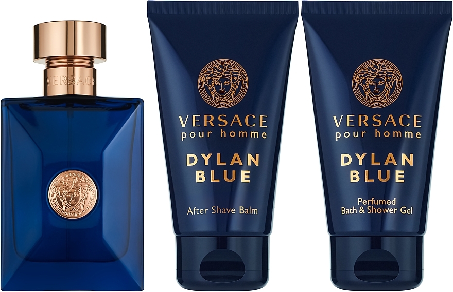 Versace Pour Homme Dylan Blue - Set (edt/50ml + 50ash/b + 50sh/g) — photo N2