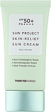 Fragrances, Perfumes, Cosmetics Sunscreen SPF50+ - Thank You Farmer Sun Project Skin Relief Sun Cream SPF 50+ PA++++