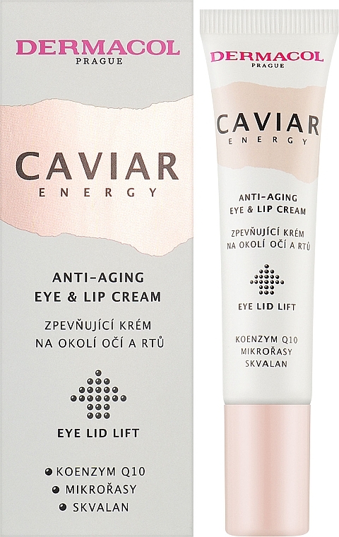 Eye & Lip Cream - Dermacol Caviar Energy Eye and Lip Cream Firming Cream — photo N2