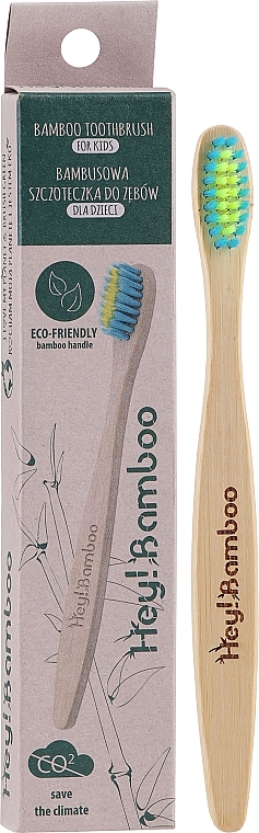 GIFT! Kids Bamboo Toothbrush - Hey! Bamboo Bamboo Toothbrush For Kids — photo N1