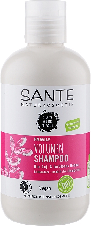 Volume Shampoo 'Goji Berry & Neutral Henna' - Sante Family Volume Shampoo — photo N1