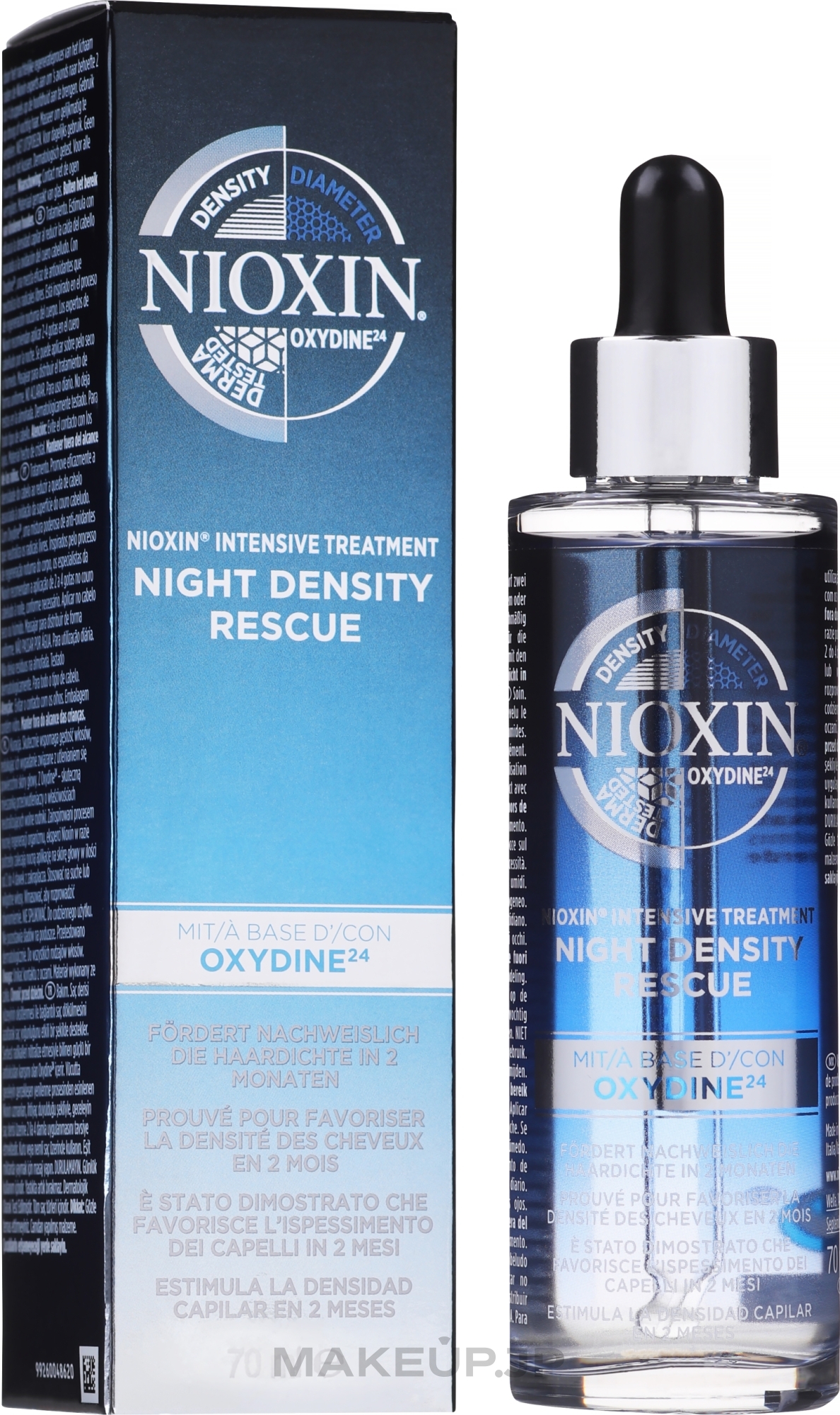 Thickening Hair Night Serum - Nioxin Night Density Rescue Serum — photo 70 ml