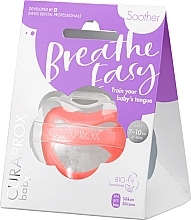 Baby Soother with Storage Case, Age 1- 2.5, Size 1, Coral - Curaprox Baby Soother Breathe Easy — photo N5