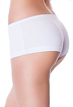 Fragrances, Perfumes, Cosmetics Classic Poyasnaya Boyshorts Panties, white - Fleri