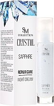 Fragrances, Perfumes, Cosmetics Natural Sapphire Night Cream - SM Collection Crystal Sapphire Night Cream