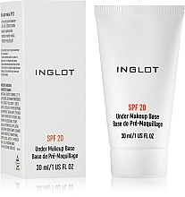 Makeup Base - Inglot Under Makeup Base SPF20 — photo N1