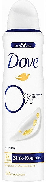 デオドラント「Original」 - Dove Deodorant Original 0% Spray — photo N1