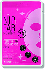 GIFT! Salicylic Acid Sheet Mask for Teenage Skin - NIP+FAB Salicylic Teen Skin Fix Acid Sheet Mask — photo N1