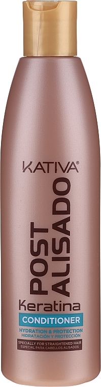 Set - Kativa Straightening Post Treatment Keratin (shm/250ml + cond/250ml + mask/250ml) — photo N7