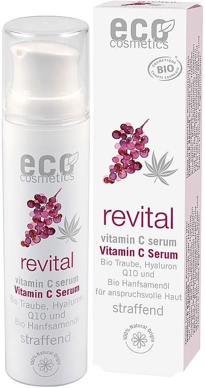 ビタミンC配合の活性化フェイシャルセラム - Eco Cosmetics Revital Vitamin C Serum — photo N1