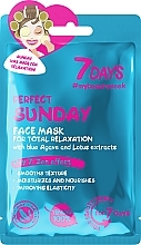 Fragrances, Perfumes, Cosmetics For Total Relaxation Face Mask "Perfect Sunday" - 7 Days Perfect Sunday