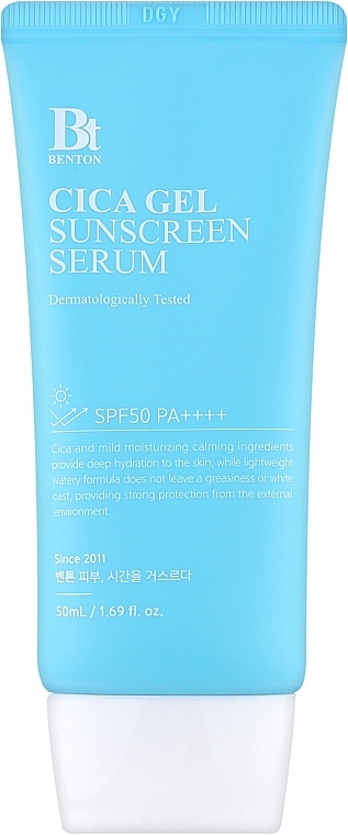 Sunscreen Gel Serum - Benton Cica Gel Sunscreen Serum SPF50/PA++++ — photo N1