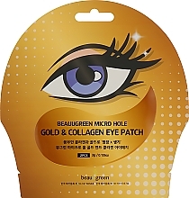 Fragrances, Perfumes, Cosmetics Gold & Collagen Eye Patch - Beauugreen Micro Hole Eye Patch Gold Collagen