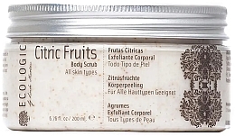 Fragrances, Perfumes, Cosmetics Sweet Orange & Olive Bone Body Scrub - Ecologic Cosmetics Citric Fruits Body Scrub