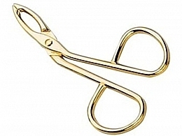 Scissors Tweezers, gold-plated, 7.5 cm, 1069/G - Titania — photo N1