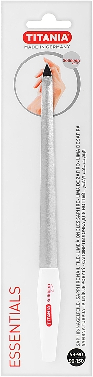 Curved Sapphire Nail File, 8-size - Titania Soligen Saphire Nail File — photo N1