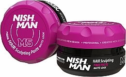 Fragrances, Perfumes, Cosmetics Hair Paste - Nishman Fibre Paste Matte Look M5