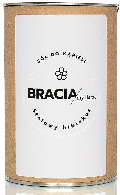 Bergamot Bath Salt 'Hibiscus' - Bracia Mydlarze Bath Salt Steel Hibiscus — photo N1