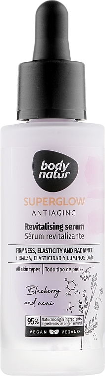 Redensifying Face Serum - Body Natur Superglow Antiaging Revitalising Serum — photo N1