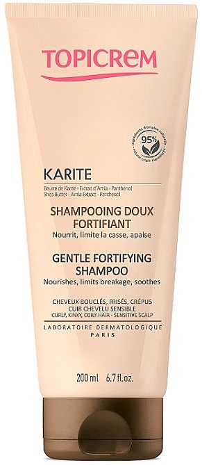 Gentle Strengthening Shampoo with Shea Butter - Topicrem Karite Gentle Fortifying Shampoo — photo N1