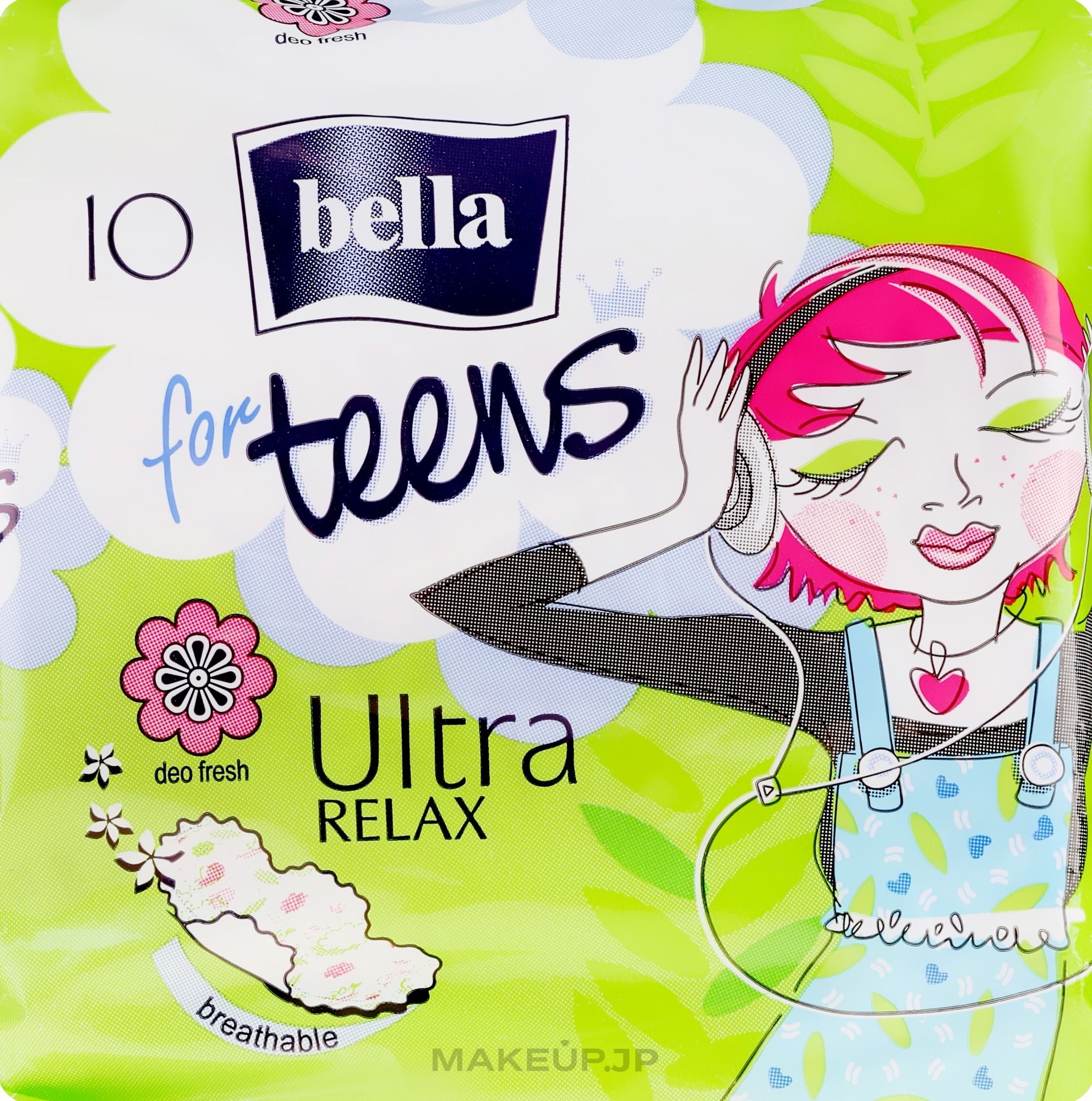 Pantiliners For Teens Ultra Relax, 10 pcs - Bella — photo 10 ЊВ.