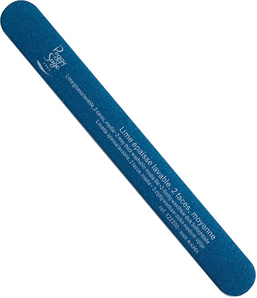Double-Sided Nail File, 240/240, blue - Peggy Sage — photo N1