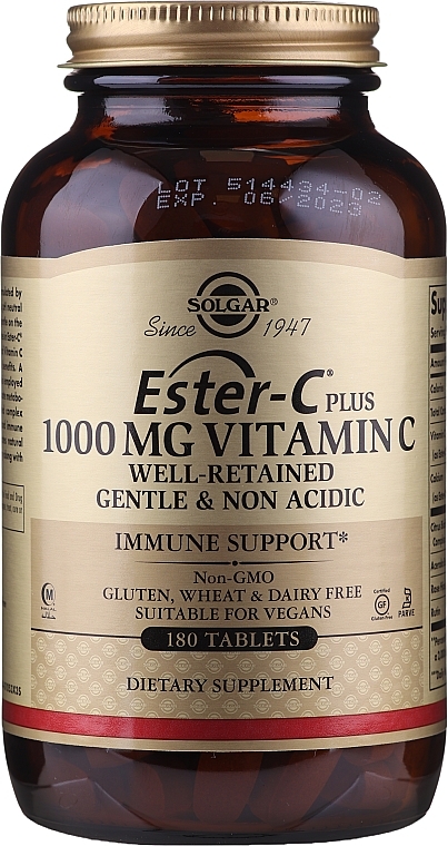 Vitamin C Dietary Supplement  - Solgar Ester-C Plus 1000 mg — photo N6