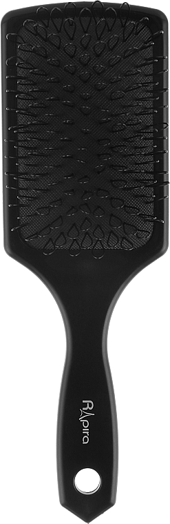 Wide Hair Brush C0265, black with hook bristles - Rapira — photo N1