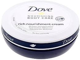 Nourishing Face and Body Cream - Dove Nourishing Body Care Rich Nourishment Cream 48H — photo N2