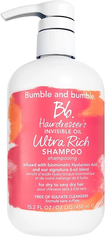 Moisturizing Shampoo - Bumble and Bumble Hairdresser's Invisible Oil Ultra Rich Shampoo — photo N3