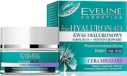 Fragrances, Perfumes, Cosmetics Anti-Wrinkle Night Cream - Eveline Cosmetics BioHyaluron 4D 