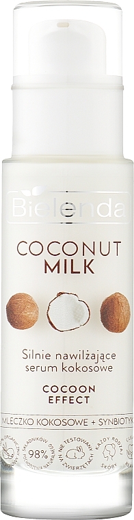 Ultra Moisturizing Coconut Face Serum - Bielenda Coconut Milk Strongly Moisturizing Coconut Serum — photo N1