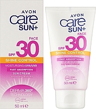 Shine Control Sun Cream - Avon Care Sun+ Shine Control Sun Cream SPF 30 — photo N2