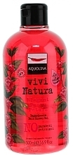 Fragrances, Perfumes, Cosmetics Shower Gel - Aquolina Vivi Natura Elegant Peony Petals Bath Shower Gel 